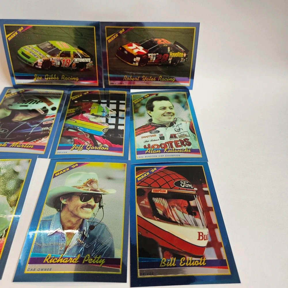 1994 Maxx Racing NASCAR Card Lot 8pc Richard Petty Jeff Gordon Darrell Waltrip